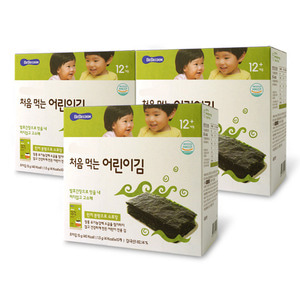 [BeBecook] 처음 먹는 어린이 김 _ 오리지널 3BOX  [맛선택] (1.5g x 30개/15g) 