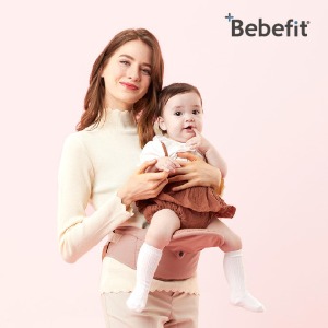 [Bebefit] 베베핏 라이트 휴대용 폴더블 힙시트 - 샌드핑크 [색상선택] 