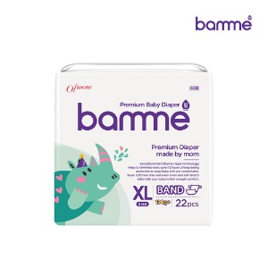 [bamme] 오브맘 바미 기저귀 1팩 밴드형 특대형 5단계 (22매) 