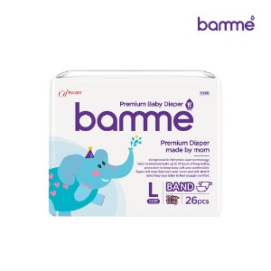 [bamme] 오브맘 바미 기저귀 1팩 밴드형 대형 4단계 (26매) 