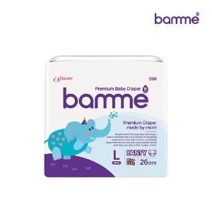 [bamme] 오브맘 바미 기저귀 1팩 팬티형 대형 4단계 (26매) 