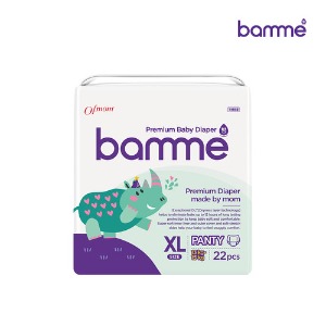 [bamme] 오브맘 바미 기저귀 1팩 팬티형 특대형 5단계 (22매) 